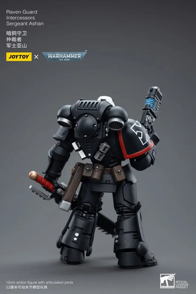 Warhammer 40k Actionfigur 1/18 Raven Guard Intercessors Sergeant Ashan 12 cm Produktfoto