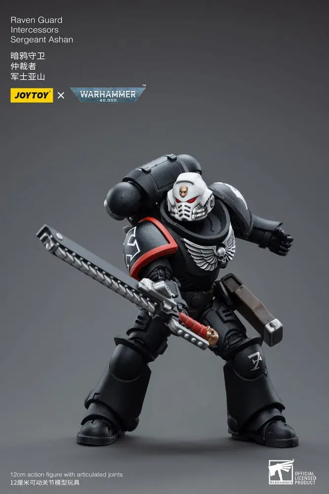 Warhammer 40k Actionfigur 1/18 Raven Guard Intercessors Sergeant Ashan 12 cm Produktfoto