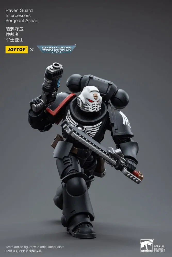 Warhammer 40k Actionfigur 1/18 Raven Guard Intercessors Sergeant Ashan 12 cm Produktfoto