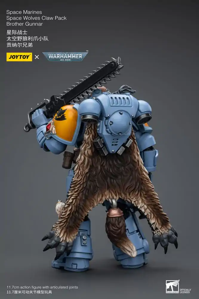 Warhammer 40k Actionfigur 1/18 Space Marines Space Wolves Claw Pack Brother Gunnar 12 cm termékfotó