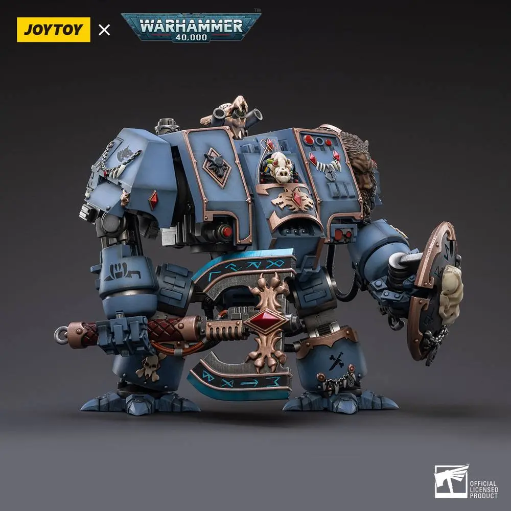 Warhammer 40k Actionfigur 1/18 Space Marines Space Wolves Venerable Dreadnought Brother Hvor 20 cm Produktfoto