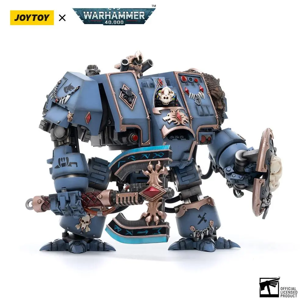 Warhammer 40k Actionfigur 1/18 Space Marines Space Wolves Venerable Dreadnought Brother Hvor 20 cm Produktfoto