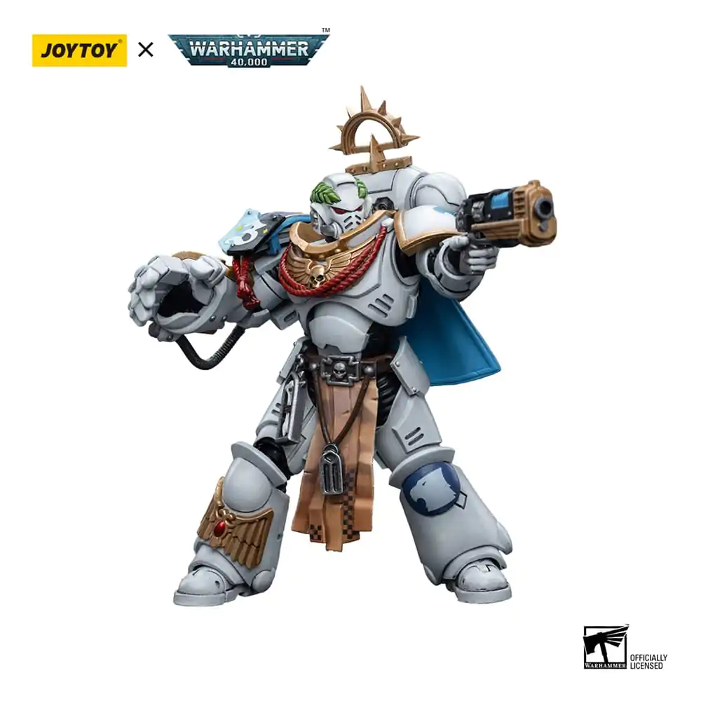 Warhammer 40k Actionfigur 1/18 Space Marines White Consuls Captain Messinius 12 cm Produktfoto