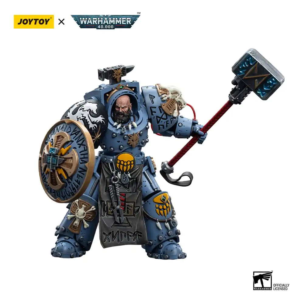 Warhammer 40k Actionfigur 1/18 Space Wolves Arjac Rockfist 12 cm Produktfoto