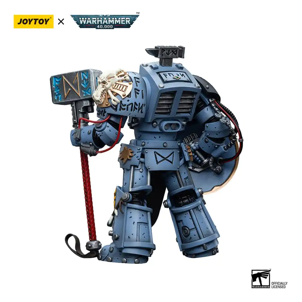 Warhammer 40k Actionfigur 1/18 Space Wolves Arjac Rockfist 12 cm Produktfoto