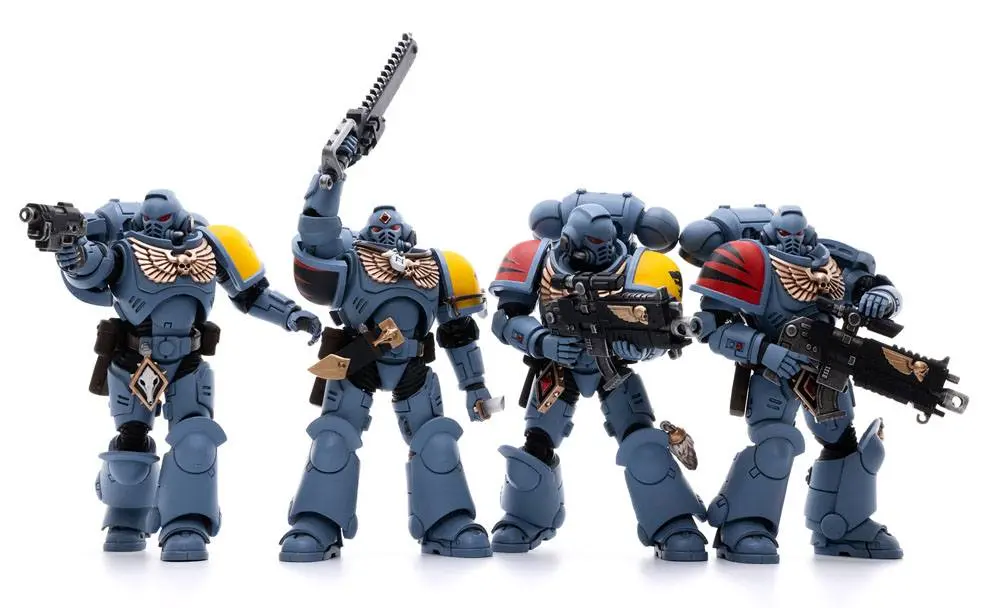 Warhammer 40k Actionfiguren 4er-Pack 1/18 Space Wolves Battle Hunters 12 cm Produktfoto