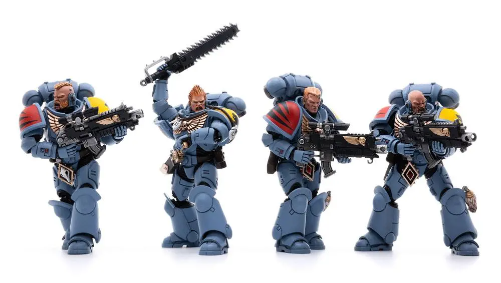 Warhammer 40k Actionfiguren 4er-Pack 1/18 Space Wolves Battle Hunters 12 cm Produktfoto