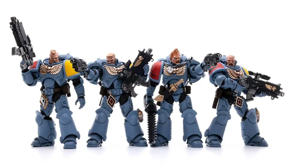 Warhammer 40k Actionfiguren 4er-Pack 1/18 Space Wolves Battle Hunters 12 cm Produktfoto