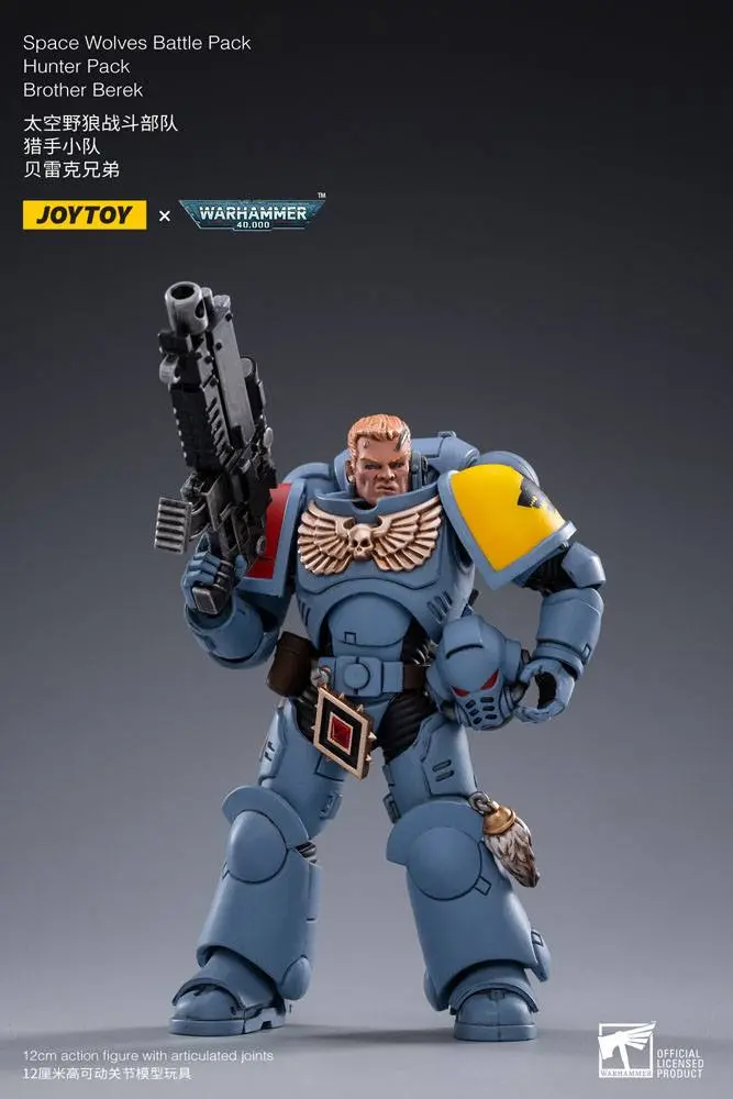 Warhammer 40k Actionfiguren 4er-Pack 1/18 Space Wolves Battle Hunters 12 cm Produktfoto