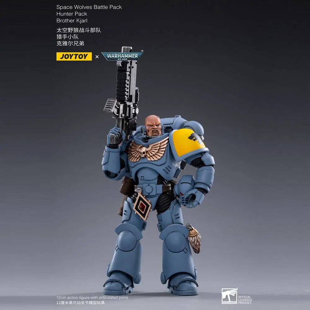 Warhammer 40k Actionfiguren 4er-Pack 1/18 Space Wolves Battle Hunters 12 cm Produktfoto