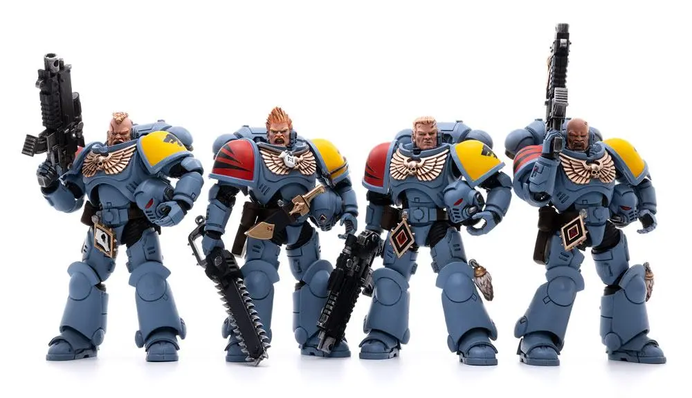 Warhammer 40k Actionfiguren 4er-Pack 1/18 Space Wolves Battle Hunters 12 cm Produktfoto