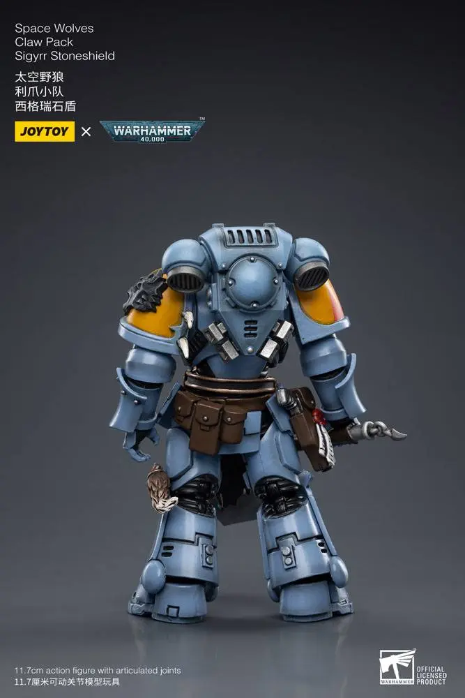 Warhammer 40k Actionfigur 1/18 Space Wolves Claw Pack Sigyrr Stoneshield 12 cm termékfotó