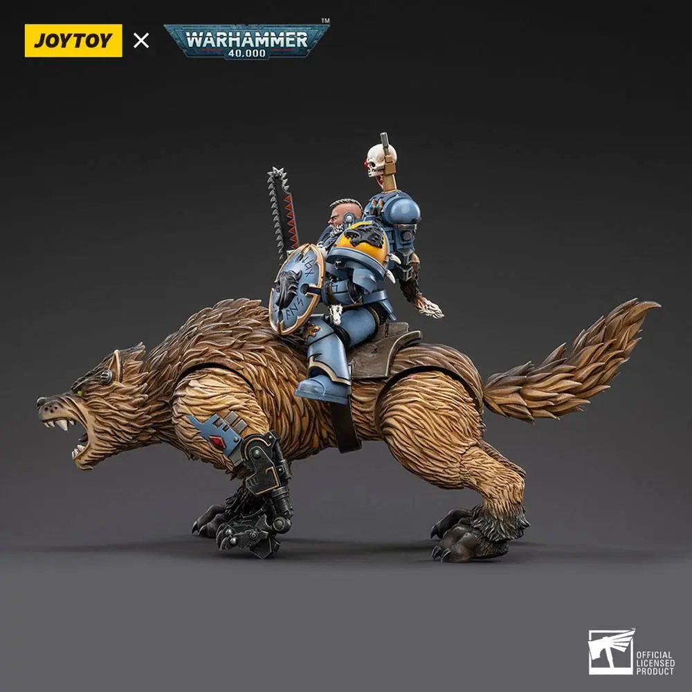Warhammer 40k Actionfigur 1/18 Space Wolves Thunderwolf Cavalry Bjane Produktfoto