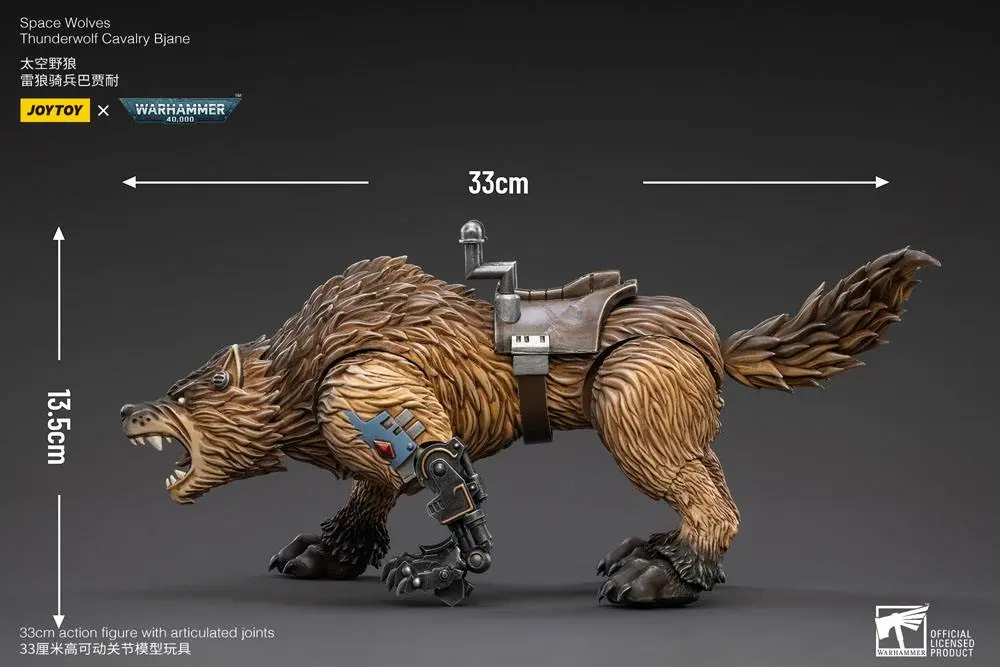 Warhammer 40k Actionfigur 1/18 Space Wolves Thunderwolf Cavalry Bjane Produktfoto