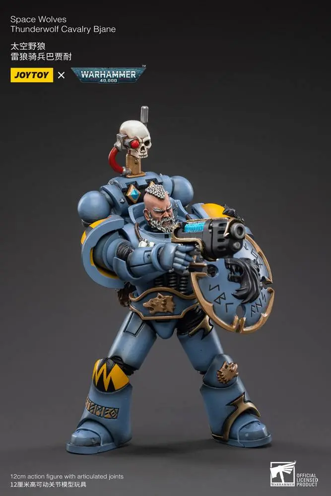 Warhammer 40k Actionfigur 1/18 Space Wolves Thunderwolf Cavalry Bjane Produktfoto