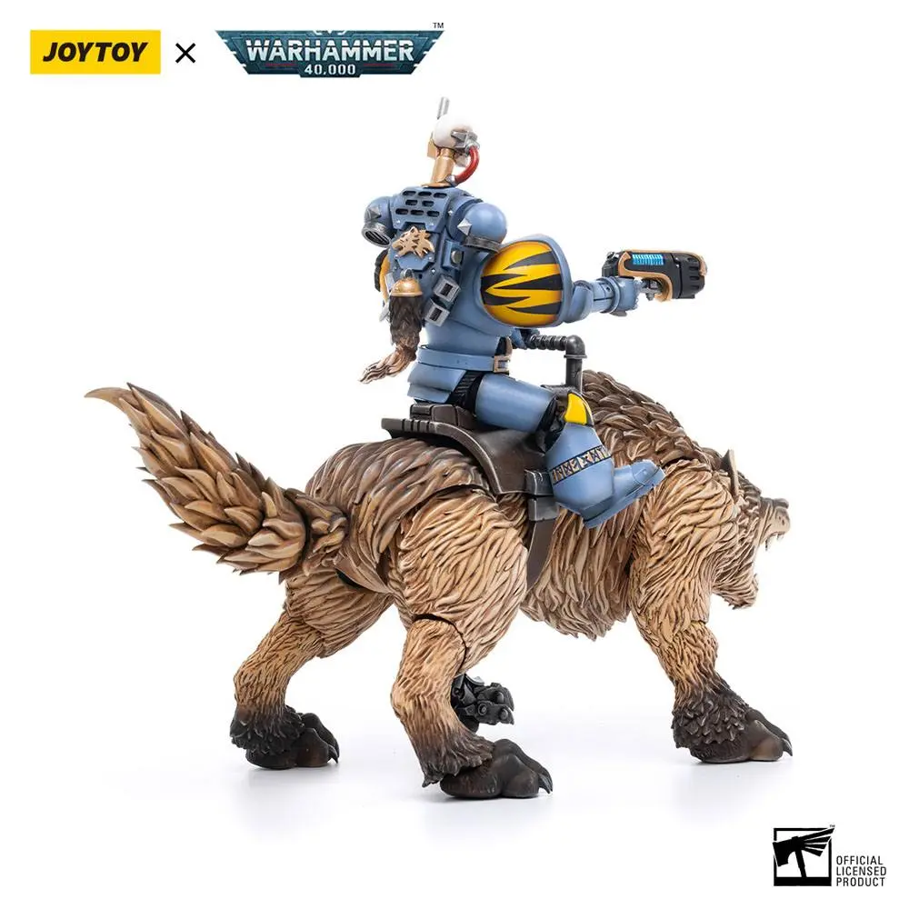 Warhammer 40k Actionfigur 1/18 Space Wolves Thunderwolf Cavalry Bjane Produktfoto
