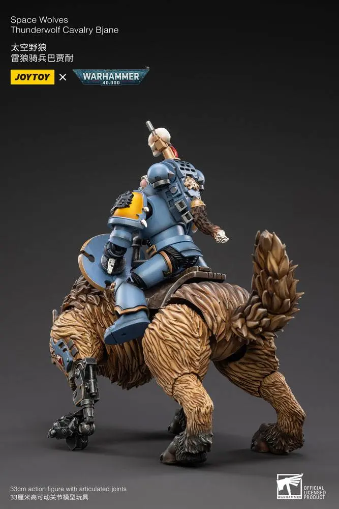 Warhammer 40k Actionfigur 1/18 Space Wolves Thunderwolf Cavalry Bjane Produktfoto