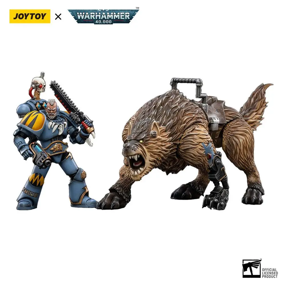 Warhammer 40k Actionfigur 1/18 Space Wolves Thunderwolf Cavalry Bjane Produktfoto