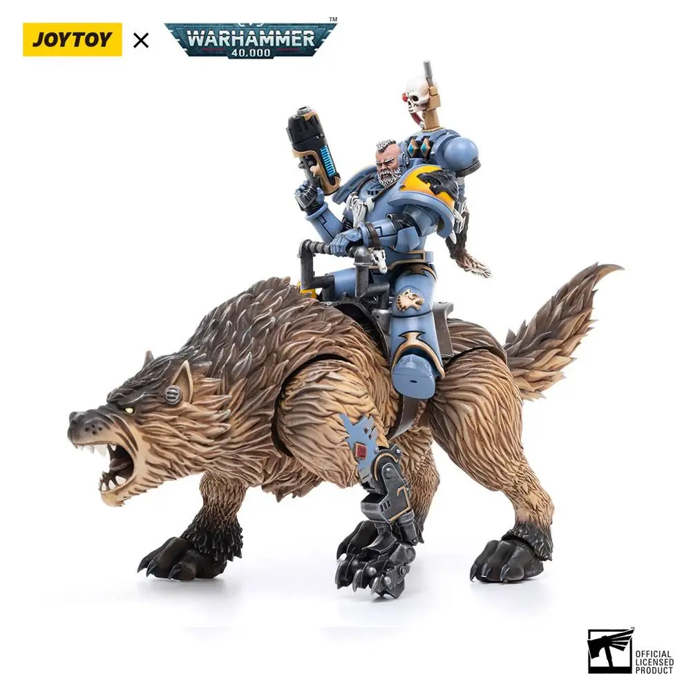 Warhammer 40k Actionfigur 1/18 Space Wolves Thunderwolf Cavalry Bjane Produktfoto