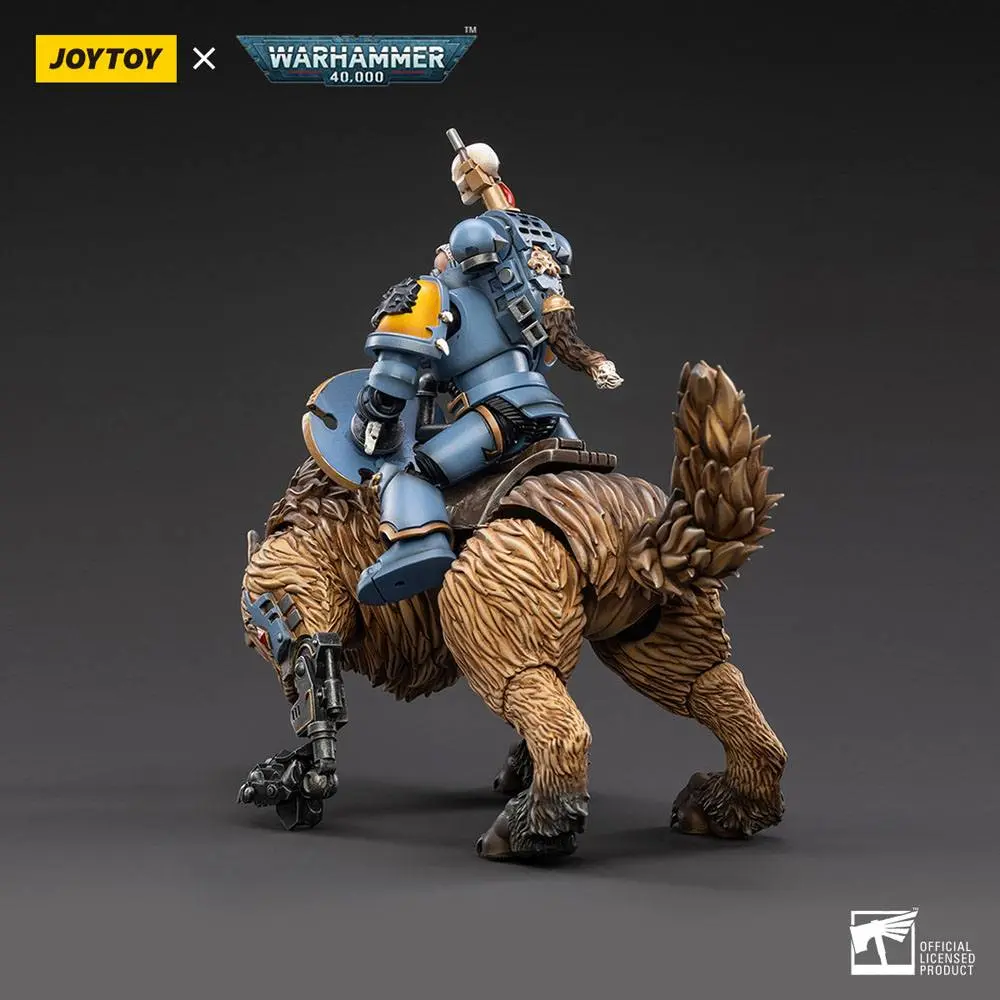 Warhammer 40k Actionfigur 1/18 Space Wolves Thunderwolf Cavalry Bjane Produktfoto