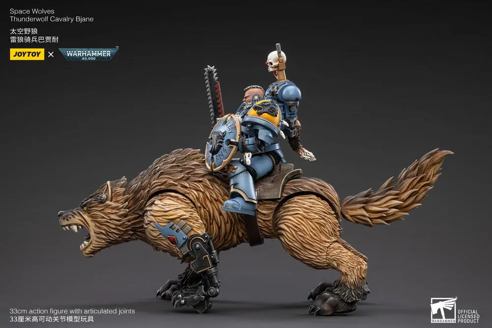 Warhammer 40k Actionfigur 1/18 Space Wolves Thunderwolf Cavalry Bjane Produktfoto
