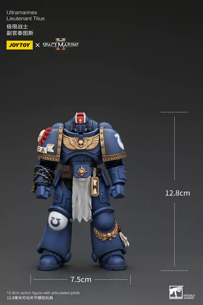 Warhammer 40k Actionfigur 1/18 Uitramarines Lieutenant Titus 13 cm termékfotó