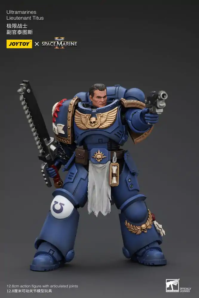 Warhammer 40k Actionfigur 1/18 Uitramarines Lieutenant Titus 13 cm termékfotó