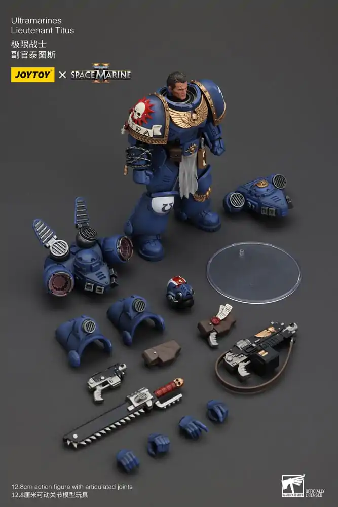 Warhammer 40k Actionfigur 1/18 Uitramarines Lieutenant Titus 13 cm termékfotó