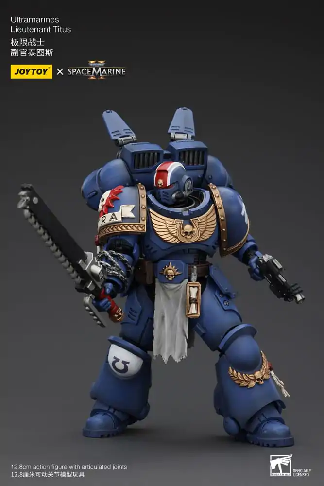 Warhammer 40k Actionfigur 1/18 Uitramarines Lieutenant Titus 13 cm termékfotó