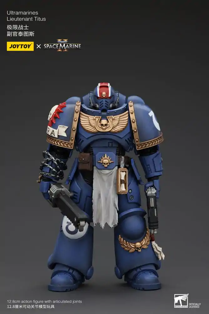 Warhammer 40k Actionfigur 1/18 Uitramarines Lieutenant Titus 13 cm termékfotó