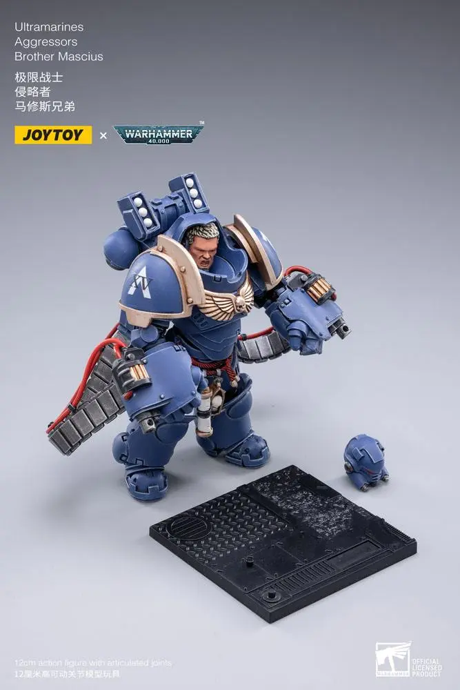 Warhammer 40k Actionfiguren 3er-Pack 1/18 Ultramarines Aggressors 12 cm Produktfoto
