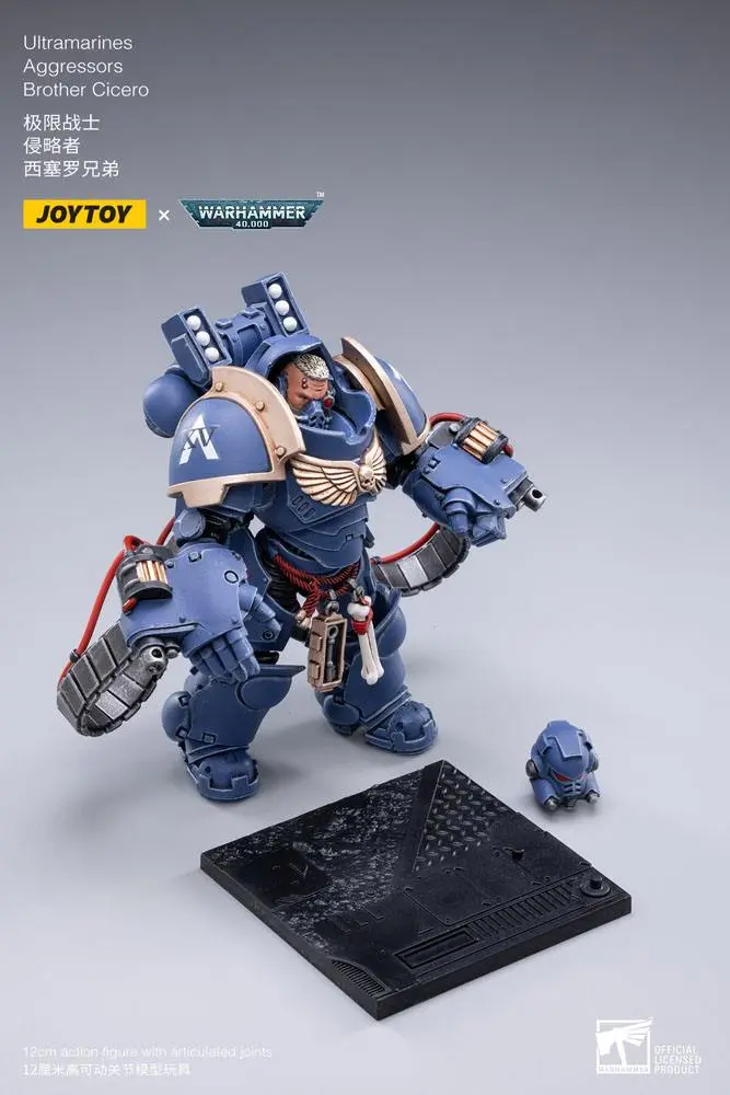 Warhammer 40k Actionfiguren 3er-Pack 1/18 Ultramarines Aggressors 12 cm Produktfoto