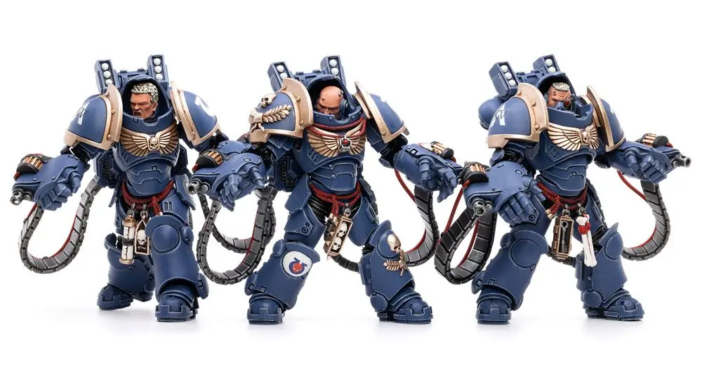 Warhammer 40k Actionfiguren 3er-Pack 1/18 Ultramarines Aggressors 12 cm Produktfoto