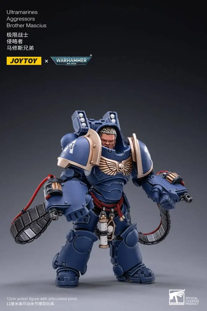 Warhammer 40k Actionfiguren 3er-Pack 1/18 Ultramarines Aggressors 12 cm Produktfoto