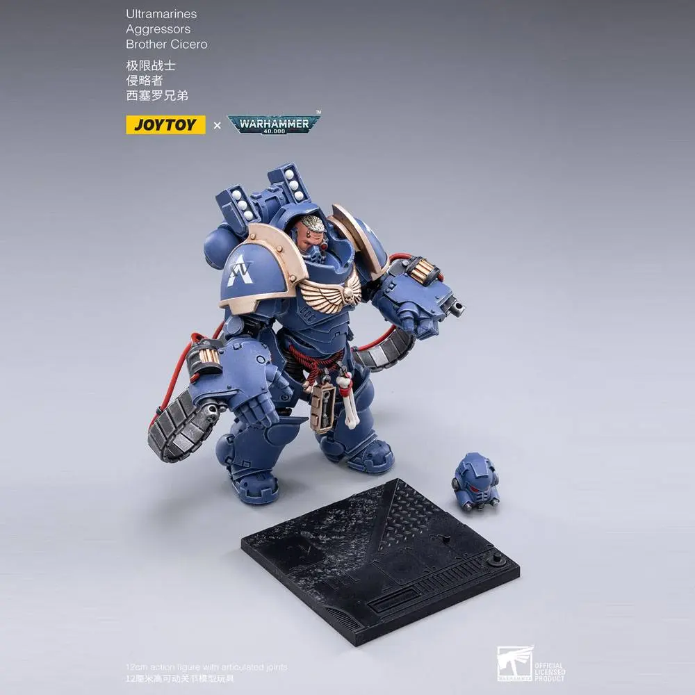 Warhammer 40k Actionfiguren 3er-Pack 1/18 Ultramarines Aggressors 12 cm Produktfoto
