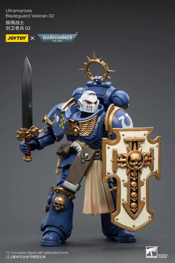 Warhammer 40k Actionfigur 1/18 Ultramarines Bladeguard Veteran 02 12 cm Produktfoto