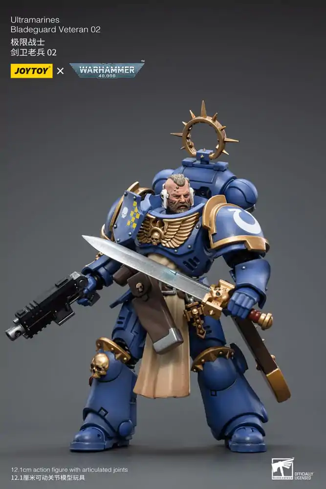 Warhammer 40k Actionfigur 1/18 Ultramarines Bladeguard Veteran 02 12 cm Produktfoto