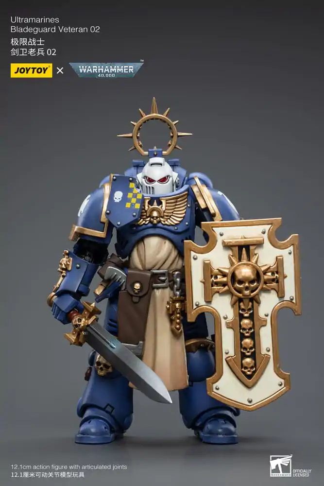 Warhammer 40k Actionfigur 1/18 Ultramarines Bladeguard Veteran 02 12 cm Produktfoto