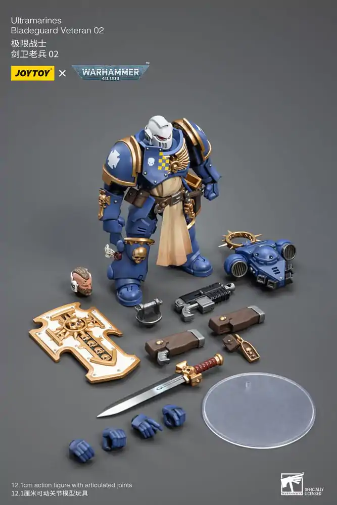 Warhammer 40k Actionfigur 1/18 Ultramarines Bladeguard Veteran 02 12 cm Produktfoto