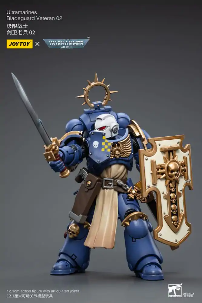 Warhammer 40k Actionfigur 1/18 Ultramarines Bladeguard Veteran 02 12 cm Produktfoto