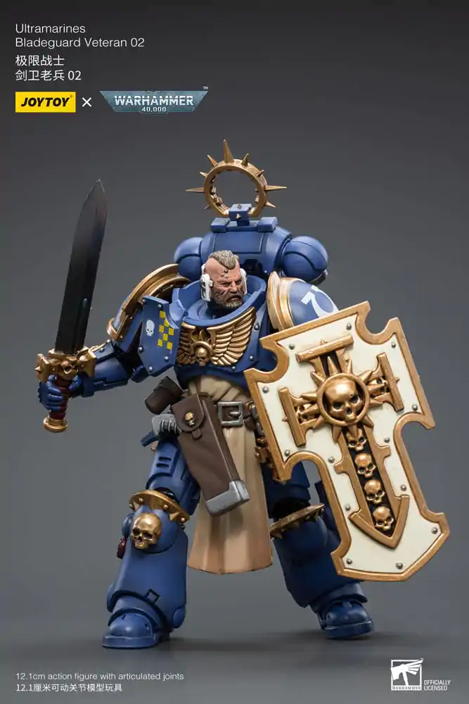 Warhammer 40k Actionfigur 1/18 Ultramarines Bladeguard Veteran 02 12 cm Produktfoto