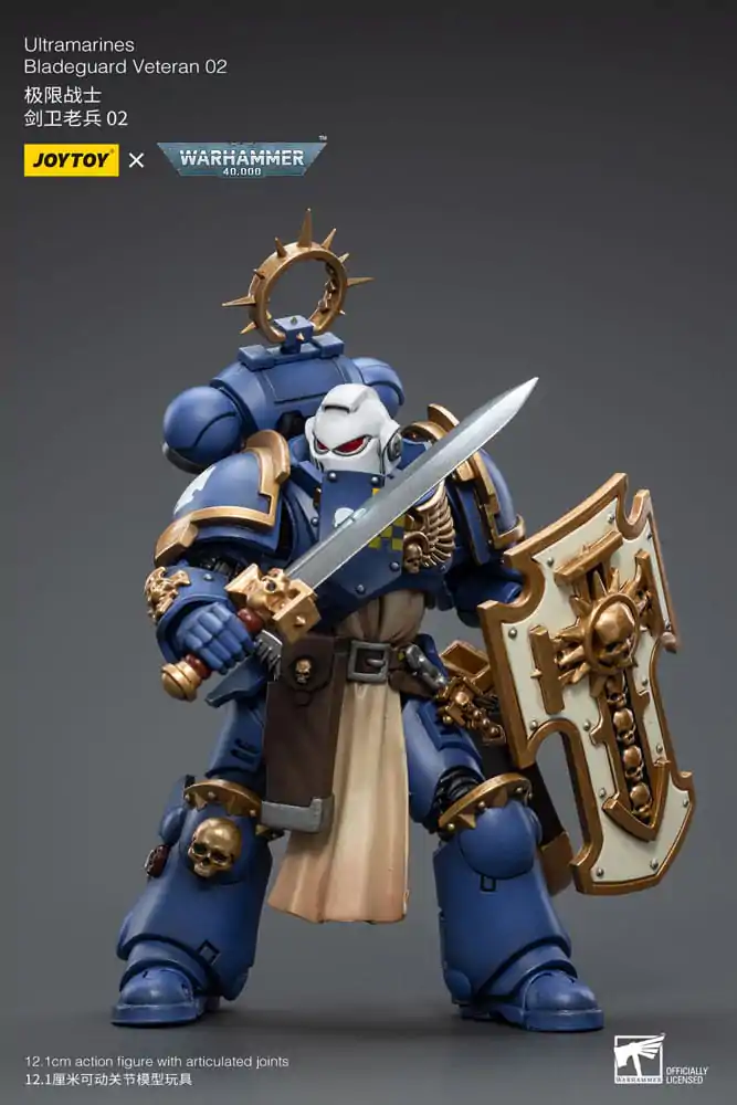 Warhammer 40k Actionfigur 1/18 Ultramarines Bladeguard Veteran 02 12 cm Produktfoto