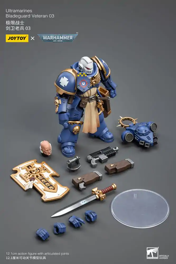 Warhammer 40k Actionfigur 1/18 Ultramarines Bladeguard Veteran 03 12 cm Produktfoto