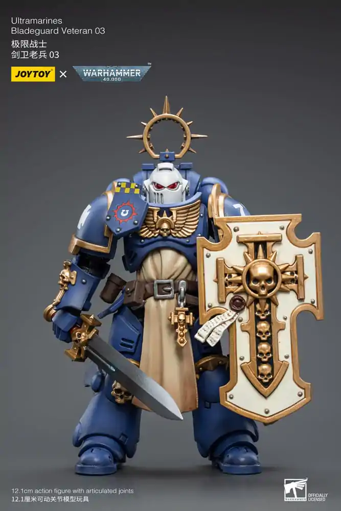 Warhammer 40k Actionfigur 1/18 Ultramarines Bladeguard Veteran 03 12 cm Produktfoto