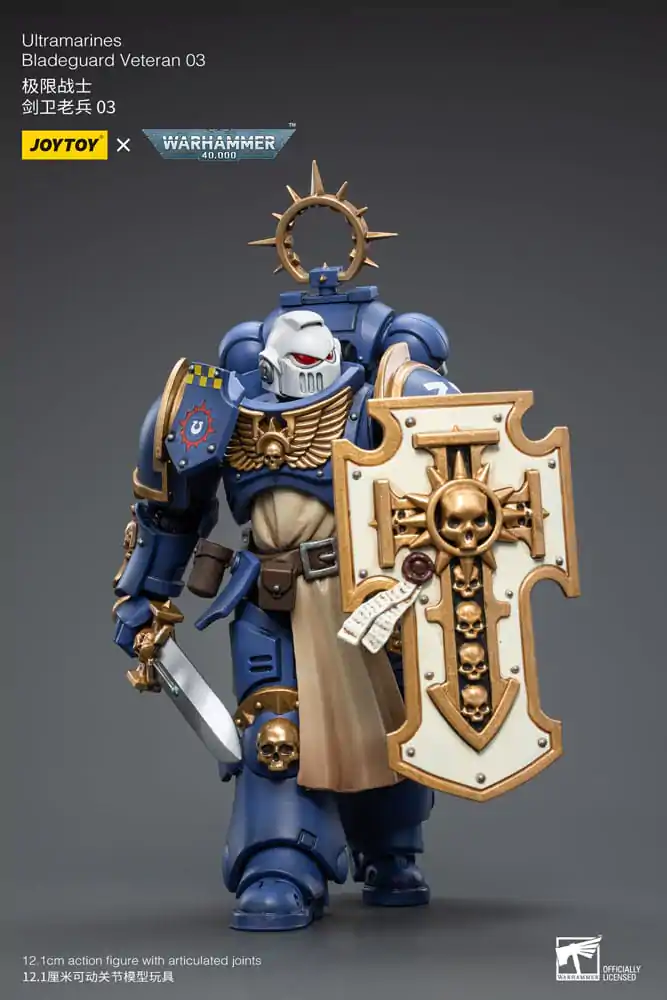 Warhammer 40k Actionfigur 1/18 Ultramarines Bladeguard Veteran 03 12 cm Produktfoto
