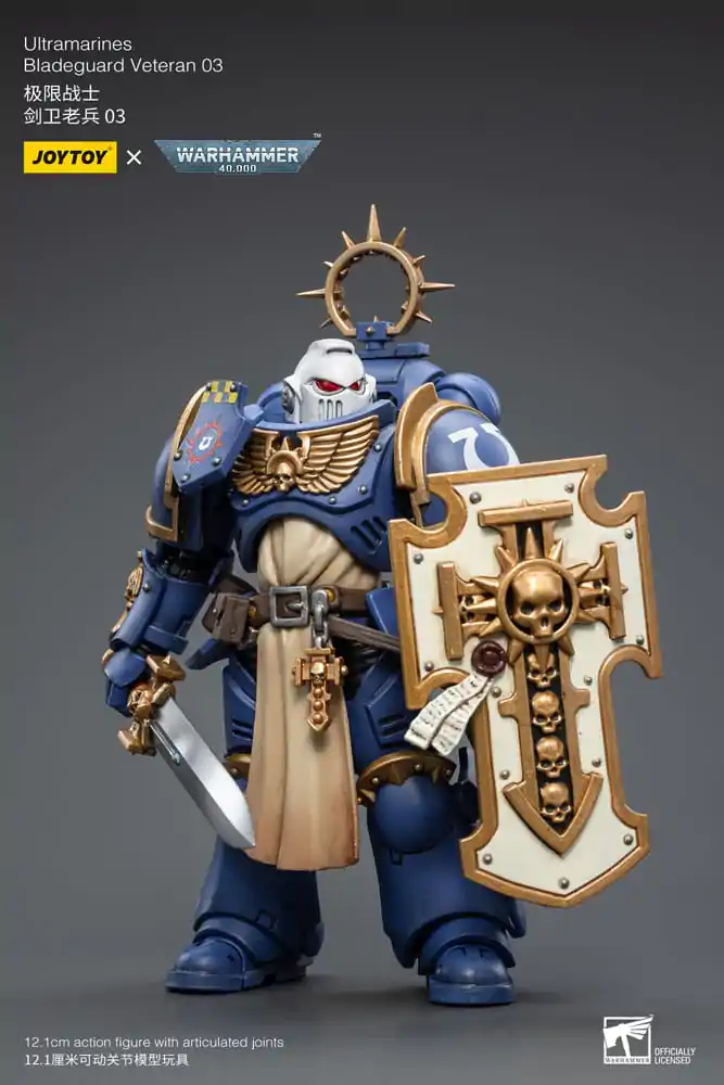 Warhammer 40k Actionfigur 1/18 Ultramarines Bladeguard Veteran 03 12 cm Produktfoto