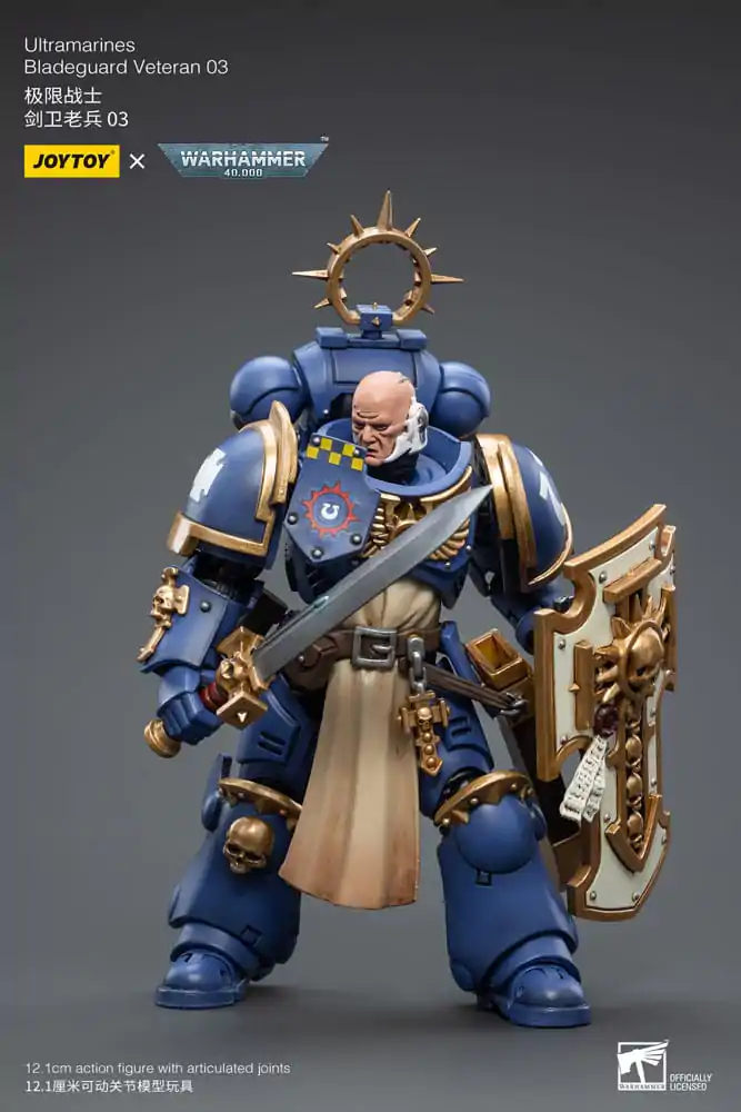 Warhammer 40k Actionfigur 1/18 Ultramarines Bladeguard Veteran 03 12 cm Produktfoto