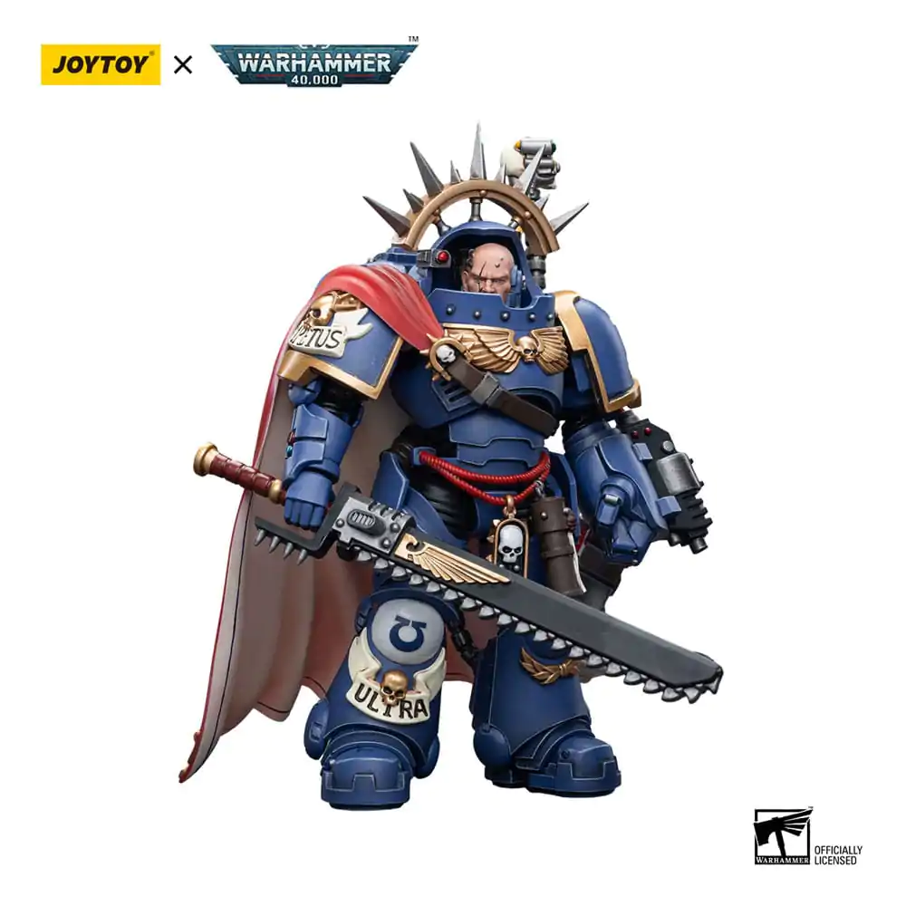 Warhammer 40k Actionfigur 1/18 Ultramarines Captain in Gravis Armour 12 cm Produktfoto