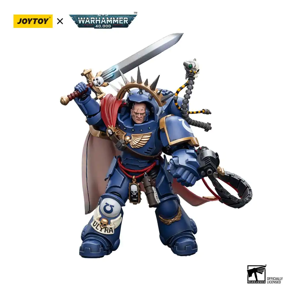 Warhammer 40k Actionfigur 1/18 Ultramarines Captain in Gravis Armour 12 cm Produktfoto