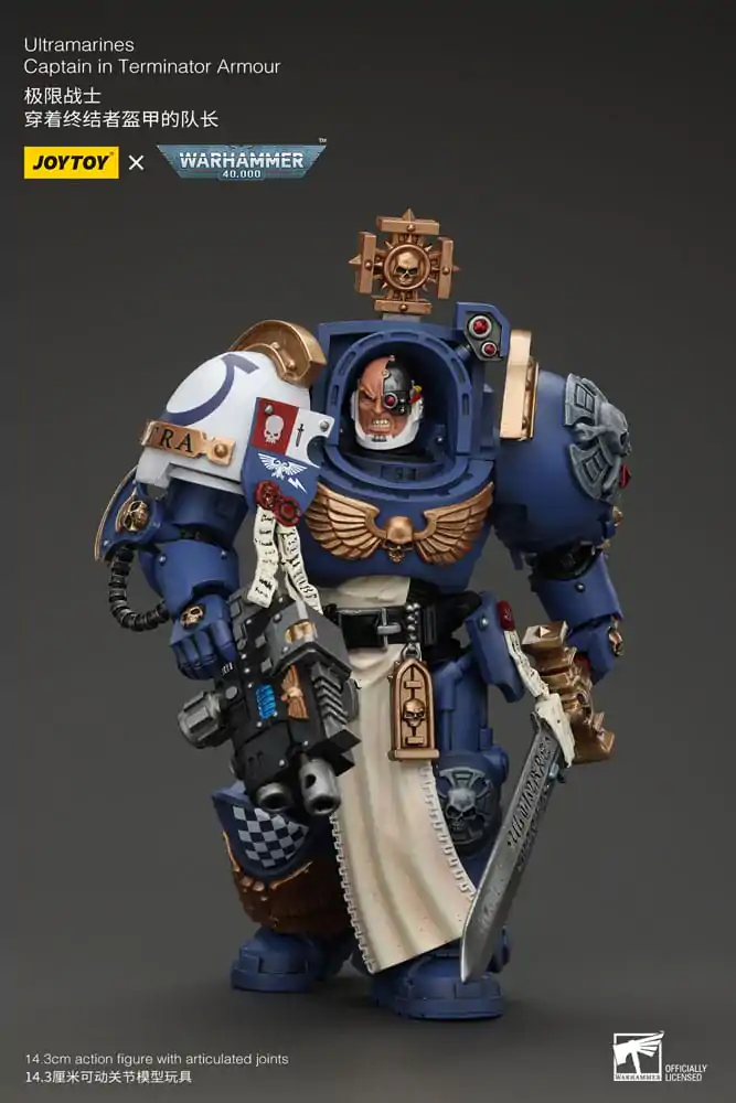 Warhammer 40k Actionfigur 1/18 Ultramarines Captain In Terminator Armour 14 cm Produktfoto